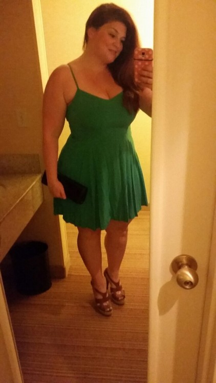 weliketoplay7384:  Went Out with daddy last night…. short dresses and no undergarments :) love!   such a gorgeous lady