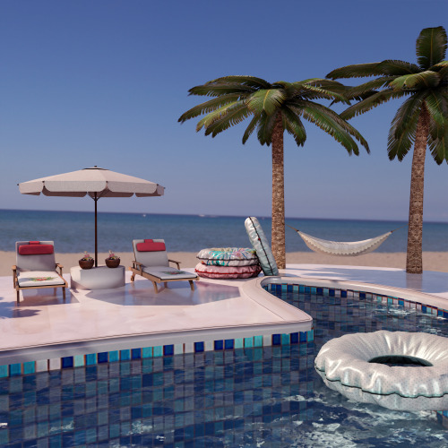 architecturesimss:My Sweet Pool - Blender Scene (Free)Hi guys new scene for blender.Information:File