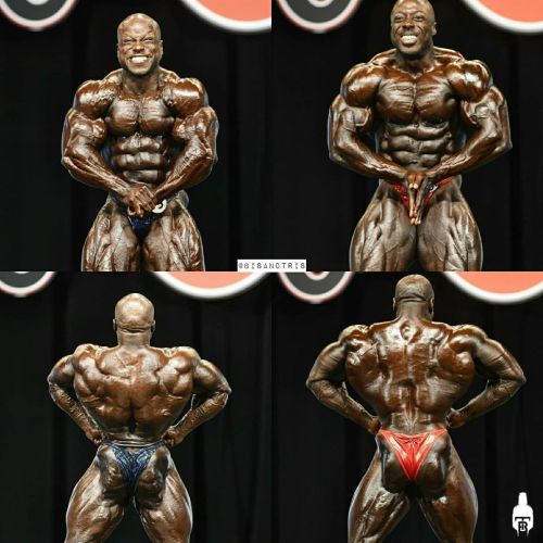 2020 Mr. Olympia, 212 #BisandtrisPosedown@shaunclarida vs. @georgep_dabullMost muscular & rear l