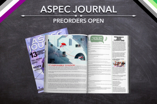 aspecjournal:❀ ASPEC JOURNAL IS NOW OPEN FOR PREORDERS! ❀ASPEC JOURNAL is a full-sized zine, contain