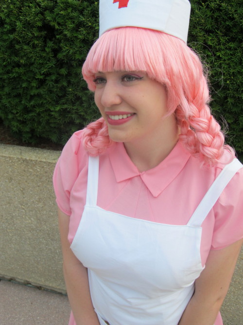 shade041: Otakon 2014 - Officer Jenny and Nurse Joy Officer Jenny: wiggglytuff Nurse Joy: hotgiraffe