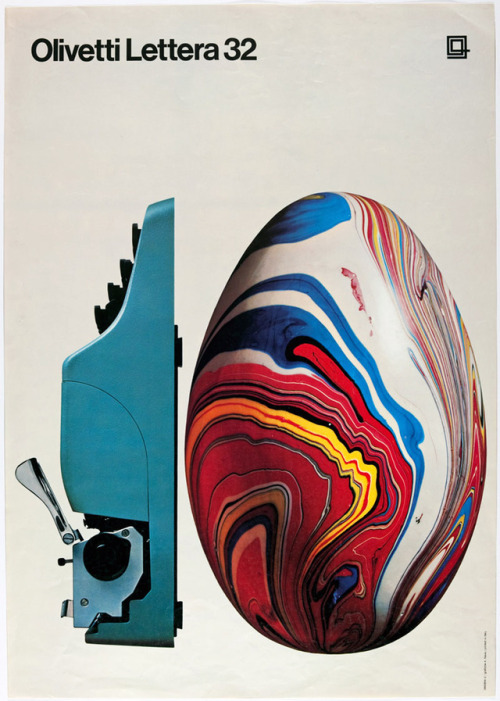  Walter Ballmer, Olivetti Lettera 32 poster, 1968. 