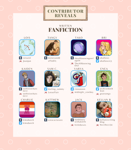 rqgzine:And now, the second half of our contributors! This is such an incredible group of creators t