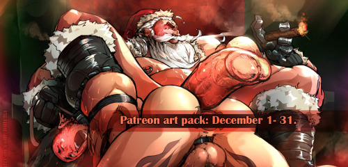 hotchaworks:  www.patreon.com/hotchaPatreon + freebies!Drake, demonboy xmas gift: Santa’s left something under the tree for you… You should unwrap him.  (….or leave him wrapped, your choice ;)Hairy + Smooth versions!Merry Xmas everyone :)—-Santa