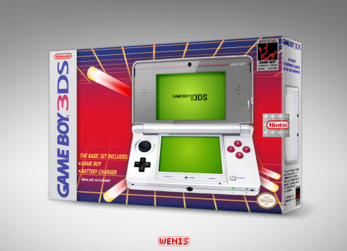 tinycartridge:  Poké Ball and Game Boy-themed 3DS mock-ups Just posting these with the hope that someone will feel inspired to modify their system with similar looks. I really like the Poké Ball design (both are from Wenis), but I’d prefer Nintendo
