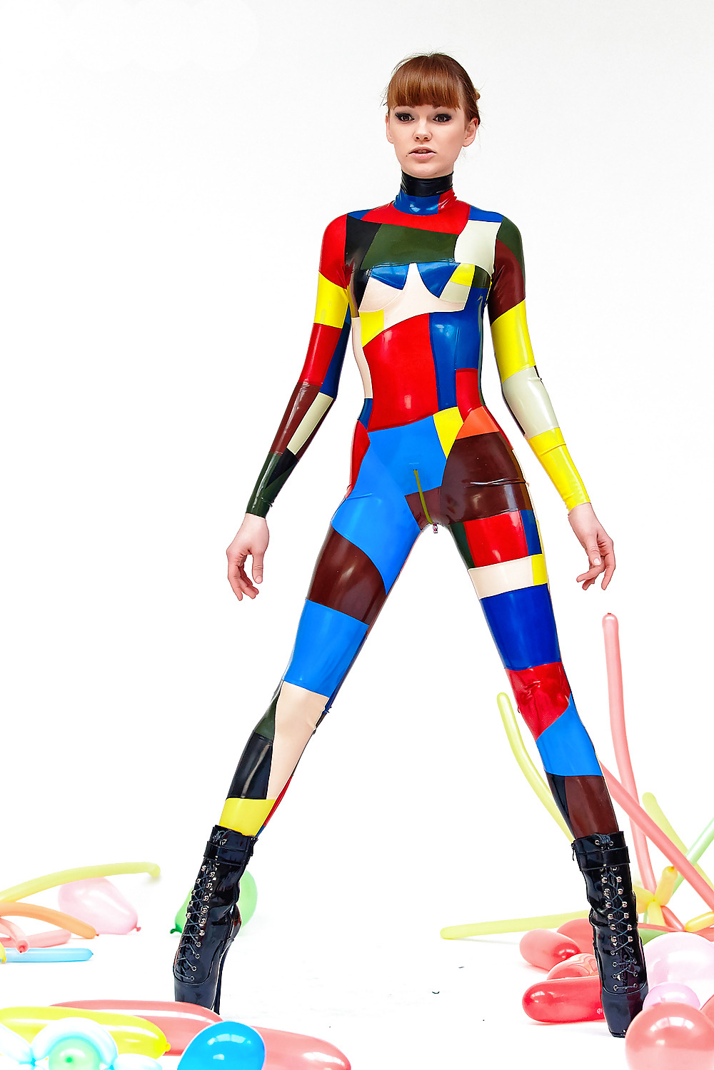 allanon1960:MultiColoured Catsuit, Alexandra Potter