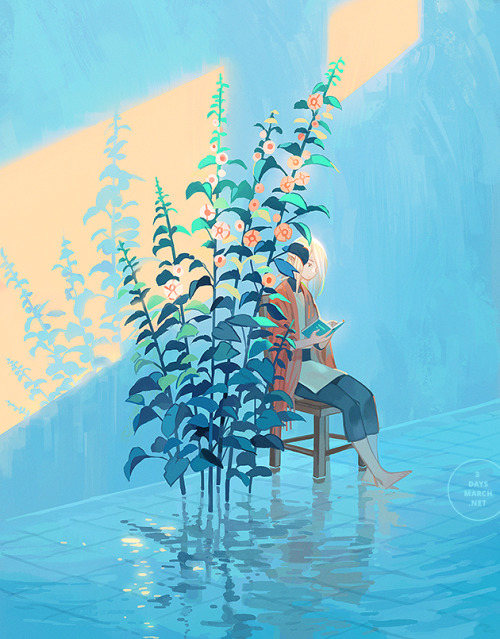 andatsea:Grass stains on your elbows, the morning in your hair.–Shop / INPRNT / Patreon