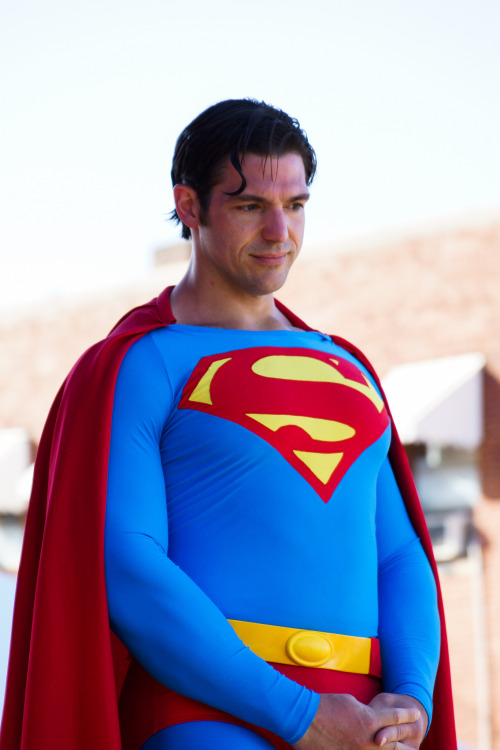 Superman cosplayer Josh Boultinghouse. More photos of the very built &ldquo;official&rdquo; 