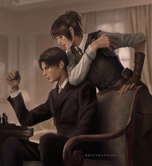 Levi and Hanji #levi #leviackerman #hanjizoe #attackontitan #shingekinokyojin #fanart https://www.in