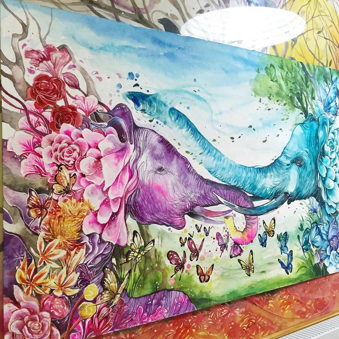 culturenlifestyle:  Mesmerizing Animal Watercolor Portraits by Luqman Reza Indonesia-based