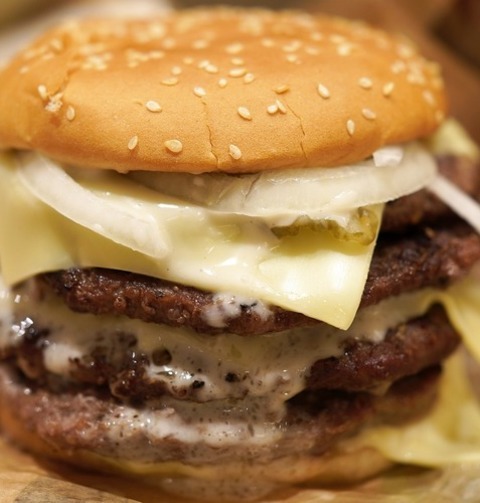 Burgers Recipe - Cheeseburger Stack With Onions