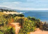 leahgardner-art:Pictures of Malibu. Oil on panel, 2021 and 2022 