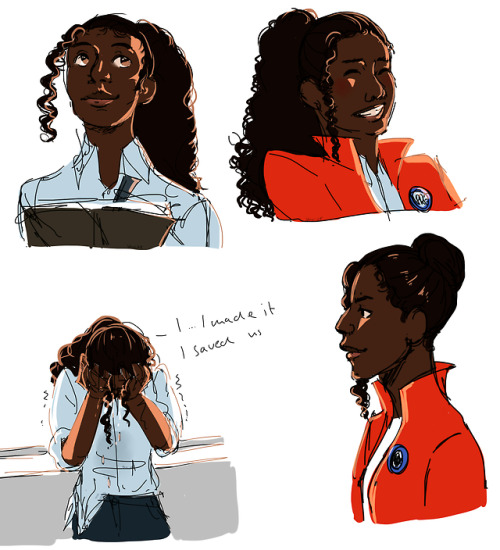 sunshines-art:i only teared up like, twice drawing this[image description: four drawings of a young 