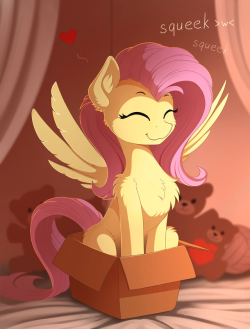 Yakovlev-Vad:    Pony In Box, Inspired By My Cat As Usual X3 Just Quick Color Sketch)