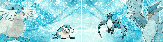 lunafraya:     ❄  °  ✧  Snowy Ice Pokemon ✧ ° ❄       “ W a l k i n g 