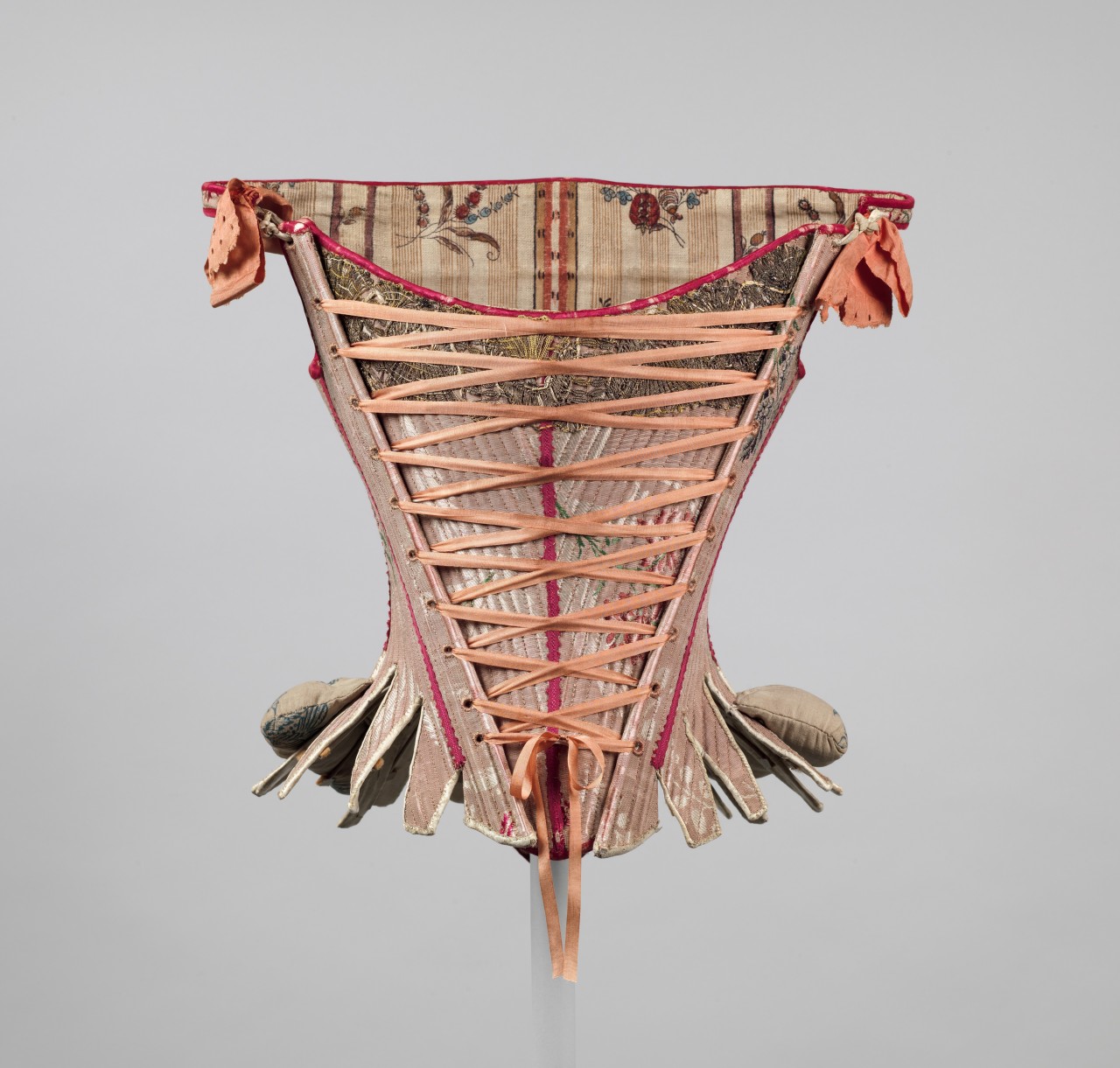 ephemeral-elegance:  Corset/Stays, ca. 1750-75 via The Met 