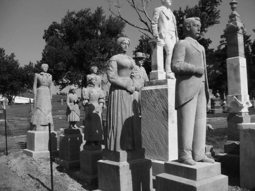 mortisia:  Wooldridge Monuments The Wooldridge Monuments are a series of historical monuments located in Maplewood Cemetery of Mayfield, Kentucky. They were built for Colonel Henry G. Wooldridge, to commemorate family members and other loved ones of his
