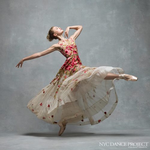 13allerina:Miriam Miller, New York City BalletDress by Naeem Khan. Hair and makeup by Juliet Jane.