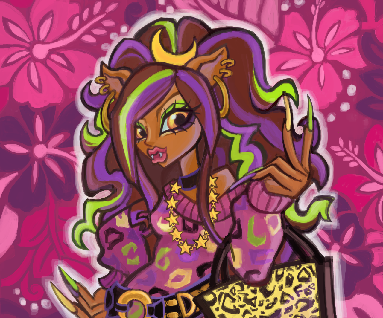 flossysquid:
“FINISHED gyaru clawdeen art after @star-girlzz design!!!!
”
IM STILL TOTALLY GEEKED! YOUR PAINTING STYLE IS SO GOOD!