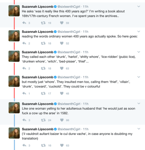 tyrannosaurus-trainwreck:iamanathemadevice:HIstorian Suzannah Lipscombe responds to Mark Lawson’s po