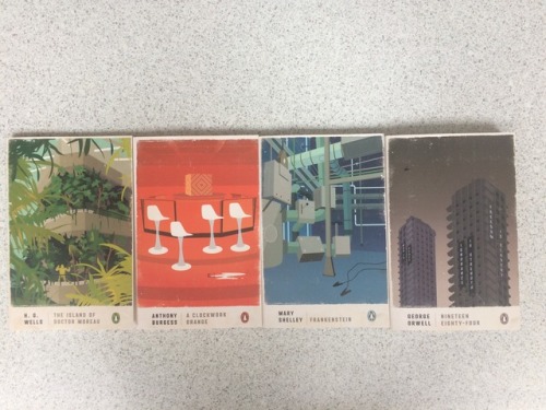 Penguin have released some limited edition classics inspired by the Barbican in London. I love them 