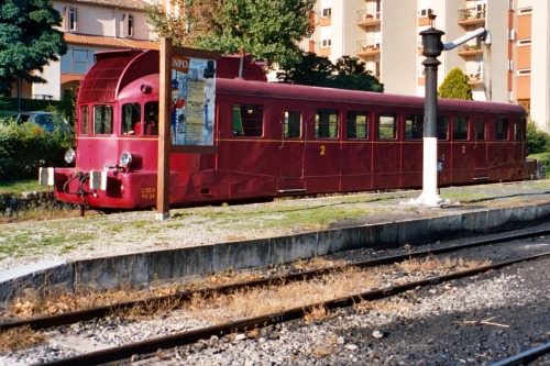Old SNCF Autocar, Gare, St. Jean-du-Gard, France, 2005.The SNCF abandoned the line to St. Jean somet