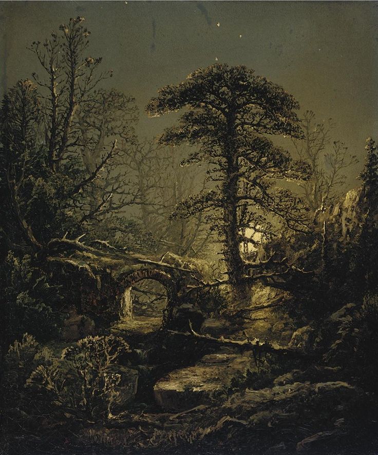suonko:  William Louis Sonntag - Night in the Forest 