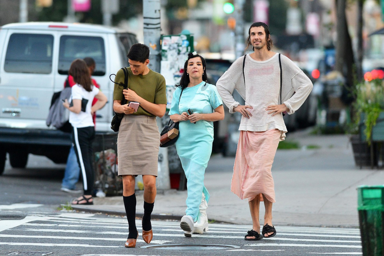 welcometoobangkok:  Björk, Arca and Jesse Kanda in New York, United States. July