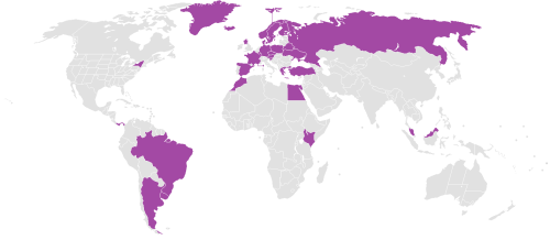 mapsontheweb: Countries and territories where free higher education exists. Welp, I just learned tha