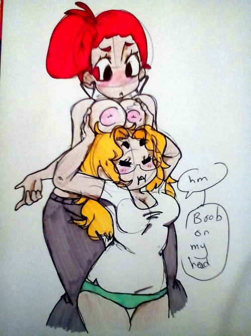 ienjoypussycats:  Sam touching Darkprincess04 tiddies XD
