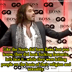 cleolinda: deducecanoe:  alexandraerin:  acidarmor:  idontcareimjustinspired:    whelp.  I have more respect for Russell Brand right now than I ever imagined possible. He clearly thought saying this was more important than getting more cushy corporate