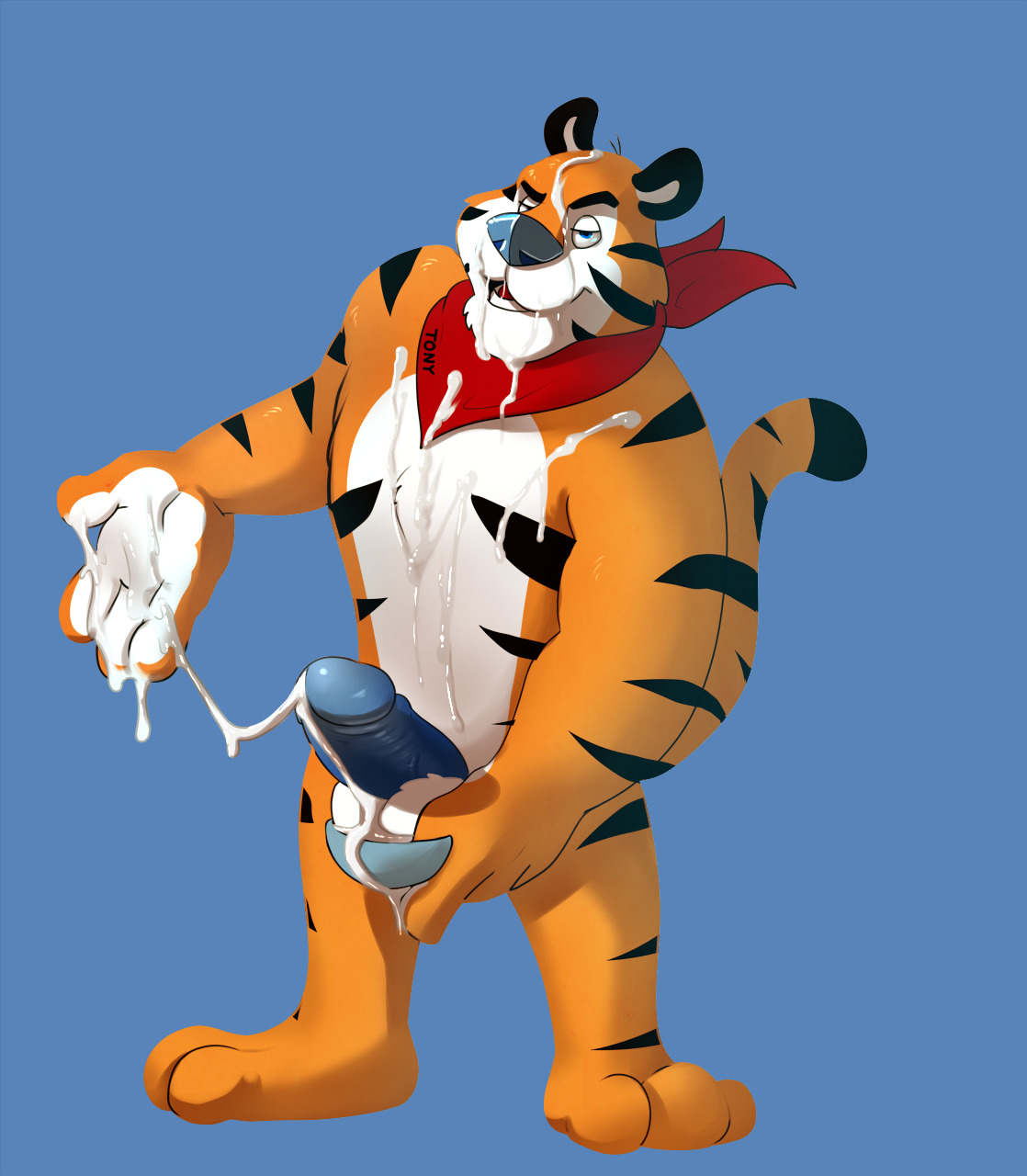 thirtyfourthrule:Tony the Tiger makes eating cereal that much better!