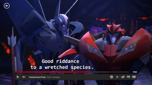 yashiroreaper: drbonezy: Starscream: Finally we’re gonna kill all those humans. Knock Out: I w