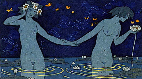 mermaidenkay:Les Chansons de Bilitis (Songs of Bilitis) ~ 1922 ~ George Barbier (French illustr