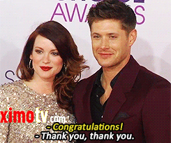 skipflash:      Jensen and Danneel Ackles on the red carpet at the People’s Choice