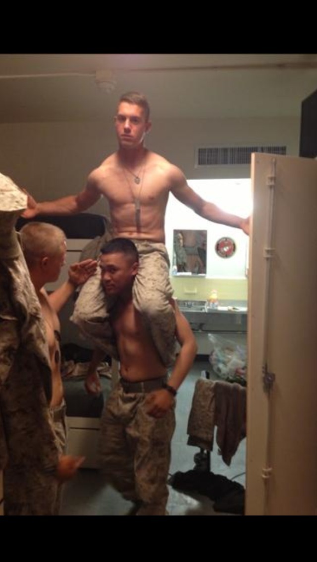 biblogdude:  Bring it bro and let’s do it! militarymencollection:  via http://militarymenglory.tumblr.com/