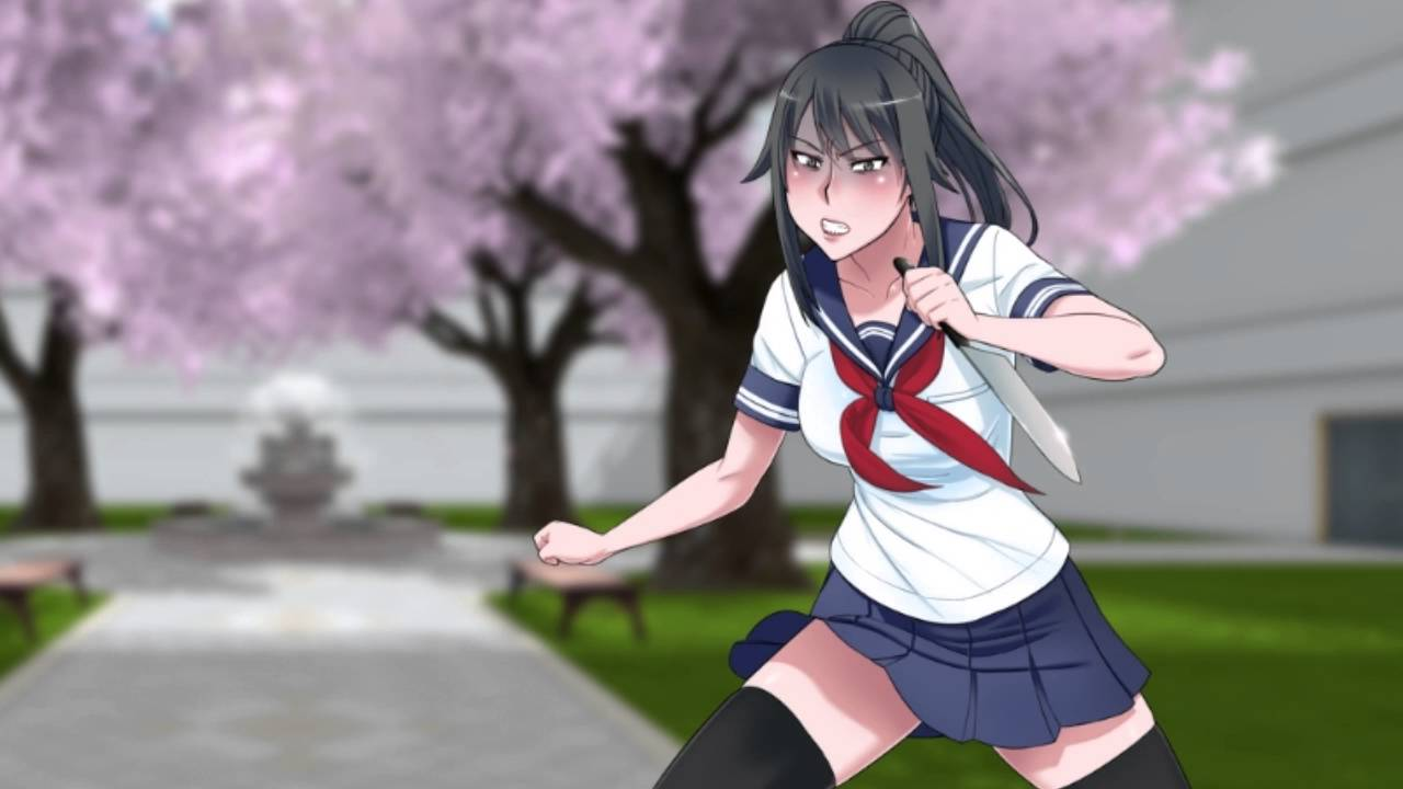 yandere simulator game plays but cant see anything