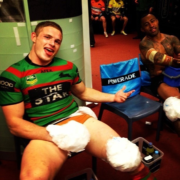 straightalphamen:  George Burgess- A fine as fuck Rugby player who’s big uncut