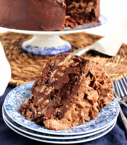 delicious-food-porn:  Death by Chocolate Layer Cake  No shame