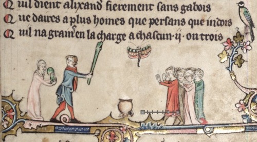 The Romance of Alexander. 14th century. MS Bodley 264 fol. 44r (bodley30.bodley.ox.ac.uk) Some type 