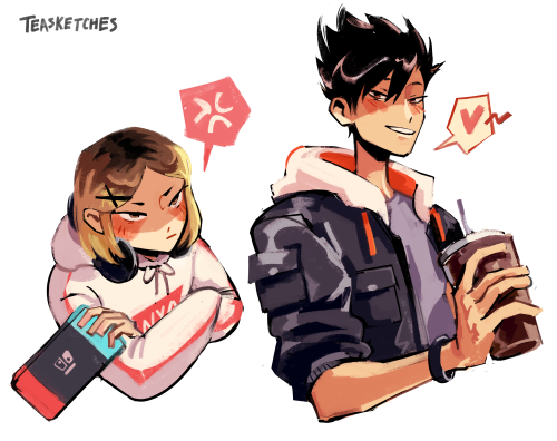 they r on a date (kuroo pov vs. kenma pov)