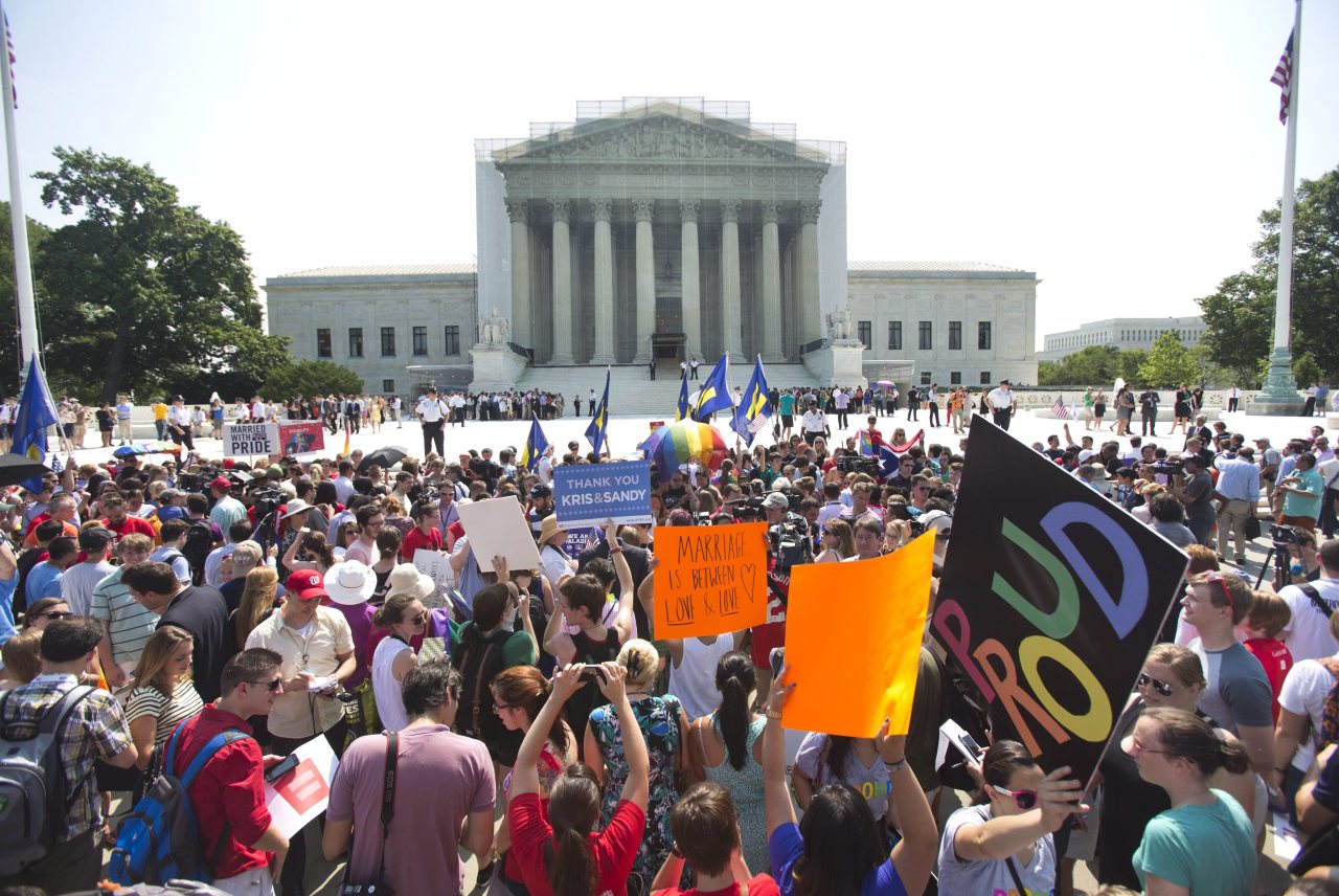 shadesandgoldbullets:  latimes:  Scenes of celebration following today’s rulings