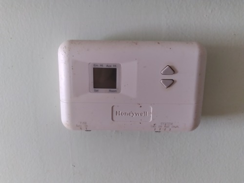 dazzydeer:i photoshopped this thermostat into a robot dinosaur for shitposting