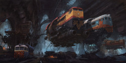 rhubarbes:ArtStation - Locomotoras, by Alejandro