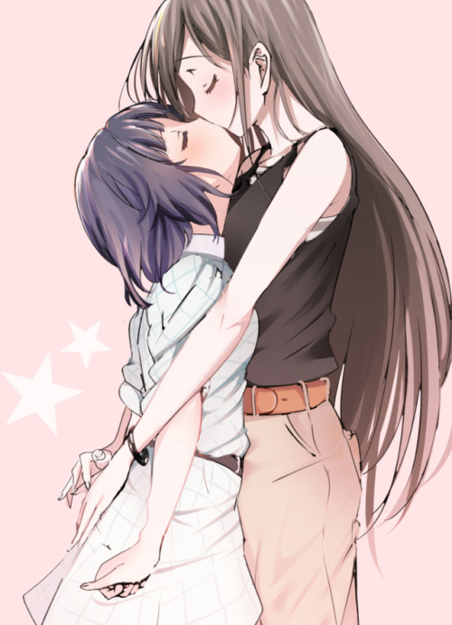 wholesomeyuri:  ✧･ﾟ: *✧ Height Difference ✧ *:･ﾟ✧  ♡ Characters ♡ :   Rimi Ushigome ♥ Tae Hanazono   ♢ Anime ♢ :   BanG Dream! - (AL, A-P, KIT, MAL)   ☆ Source ☆ :   pixiv   .｡*ﾟ .*.｡ Art by   80mph   ｡.*. *ﾟ｡.