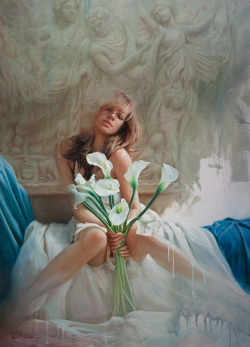 artbeautypaintings:  Sacred lily - Mark Arian
