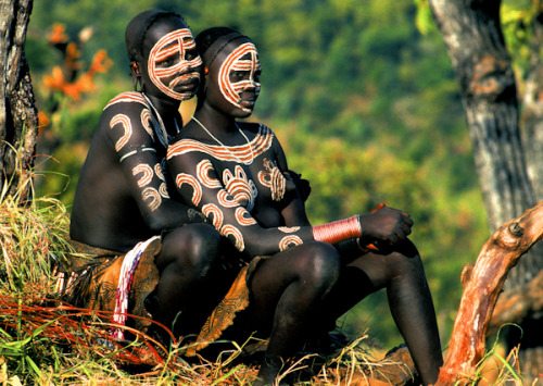 Porn photo From Painted Bodies: African Body Painting,