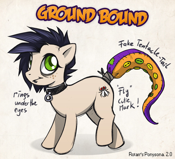 Ground Bound - by Rotarr Best pony costume tail piece ever :D