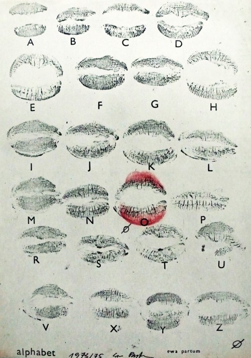 regardintemporel: Ewa Partum - L'Alphabet, 1973-1975