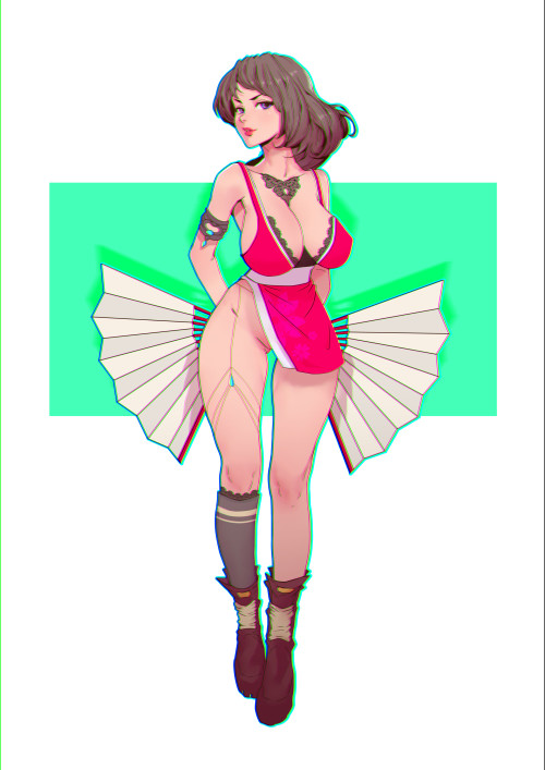 dalinscar:  Mai Shiranui by Fei Teng https://www.artstation.com/teng-fei